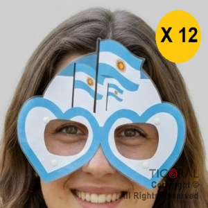 ANTEOJO ARGENTINA CORAZON x 12